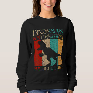 Camiseta Dinossauros não beberam café agora estão extintos