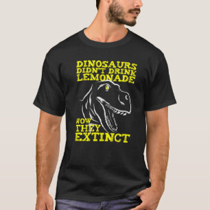 Camiseta Dinossauros não beberam limonada
