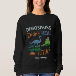 Camiseta Dinossauros não leram livros, veja o que aconteceu