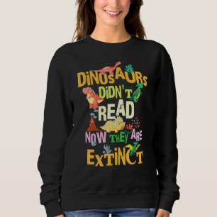 Camiseta Dinossauros Não Lia Agora Eles São Extintos Leitur