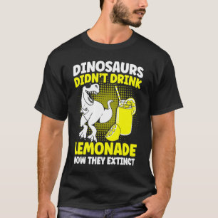 Camiseta Dinossauros não tomaram limonada limão limão limão
