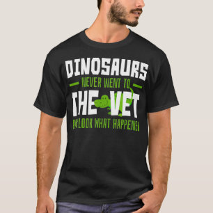 Camiseta Dinossauros nunca foram ao veterinário engraçado