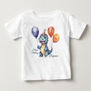 Camiseta Dinossauros Personalizados Aniversário