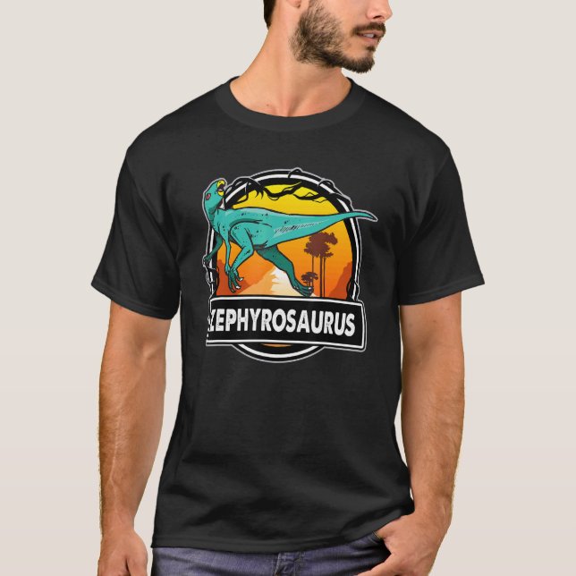 Camiseta Dinossauros Pré-Históricos de Zephyrosaurus Dinoss (Frente)