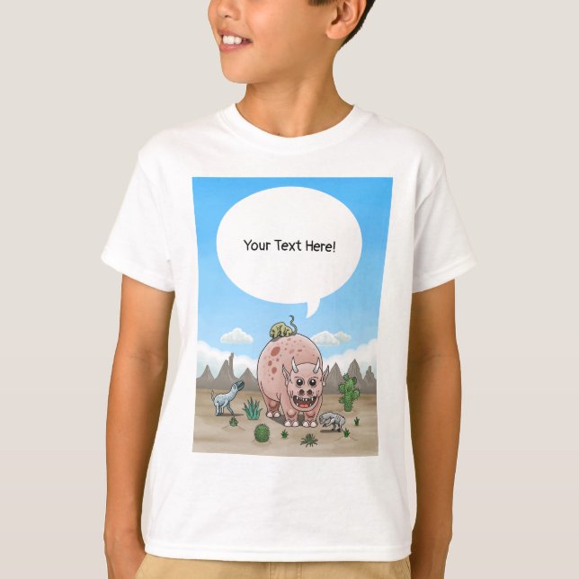 Camiseta Dinossauros Quatro Fantasmas (Frente)