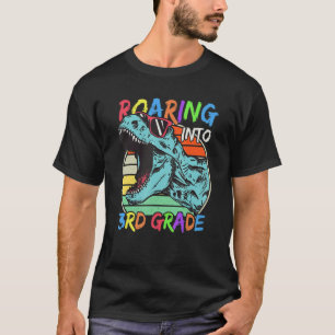 Camiseta Dinossauros Retrorísticos Do 3º Ano Meninos De Vol