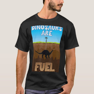 Camiseta Dinossauros São Combustíveis Fósseis A Combustível