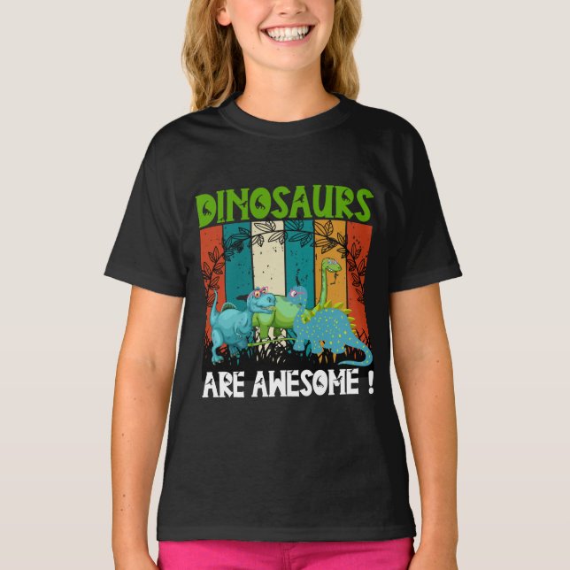 Camiseta Dinossauros são incríveis (Frente)