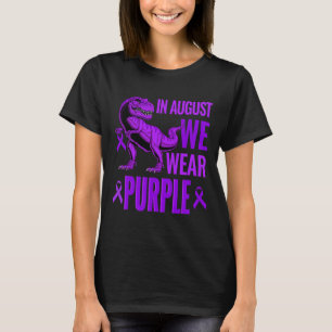 Camiseta Dinossauros T Rex Em agosto Vestimos Sobredosagem