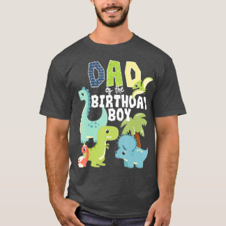 Camiseta Dinossauros Tema Pai De Aniversário Do Aniversário