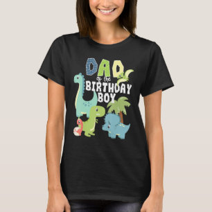 Camiseta Dinossauros Tema Pai De Aniversário Do Aniversário
