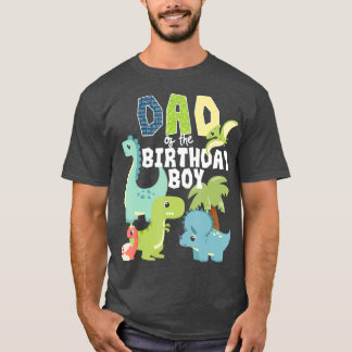 Camiseta Dinossauros Tema Pai De Aniversário Do Aniversário