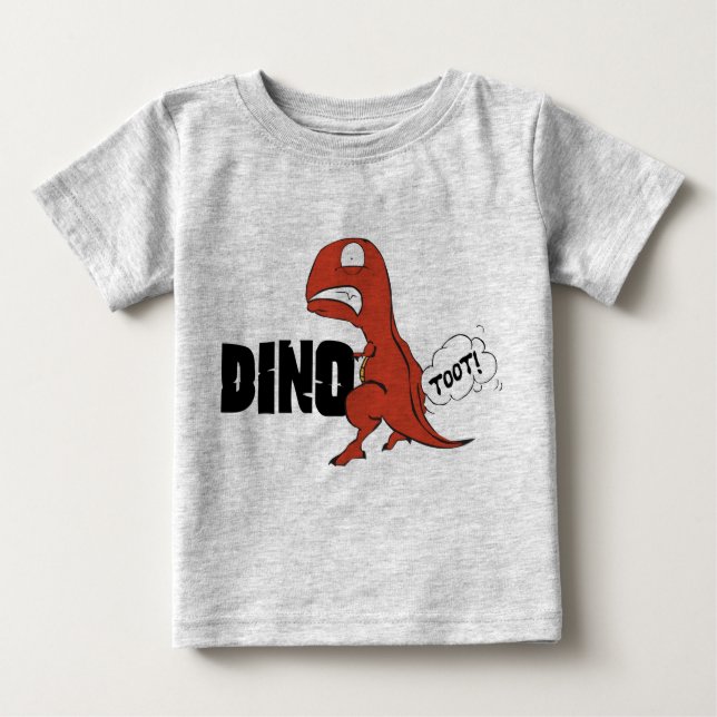 Camiseta DinoToot: T-Rex Baby (Frente)