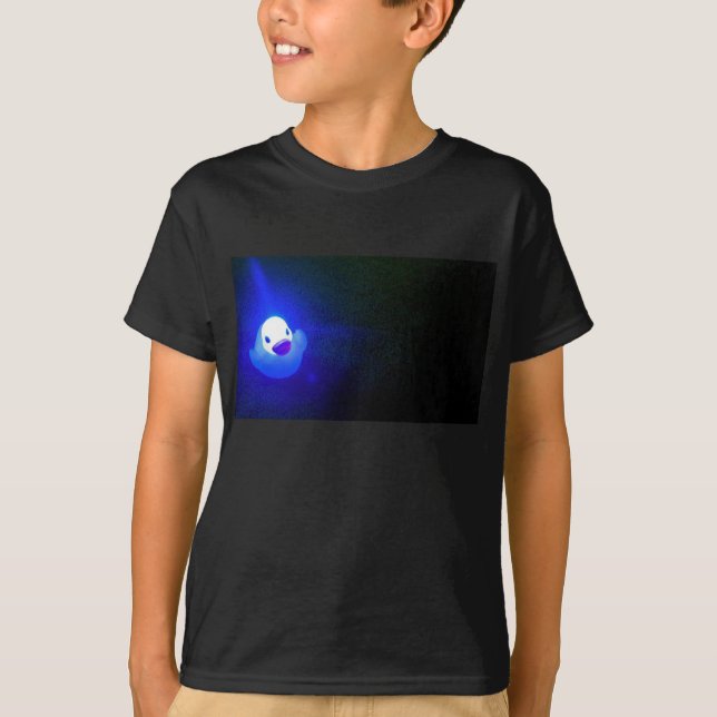 Camiseta Diodo emissor de luz azul Duckie (Frente)