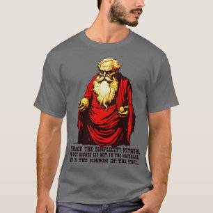 Camiseta Diogenes Filósofos Sabedoria sobre Simplicidade