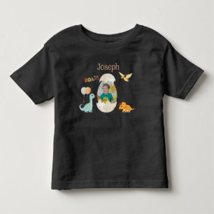 Camiseta Dionosaur Birthday Toddler Outfit - Nome Personali