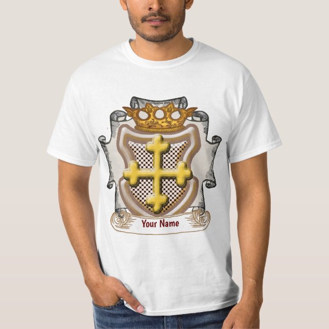 Camiseta Dios Cross Surname (Frente)