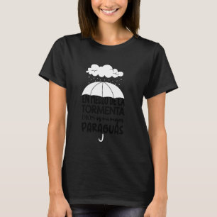 Camiseta Dios es mi paraguas en medio de la tormenta Bíblia