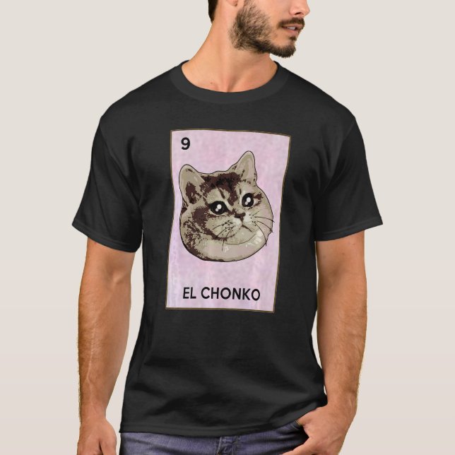 Camiseta Dios Mio Oh Lord Chonk El Chonko Memória do Gato M (Frente)