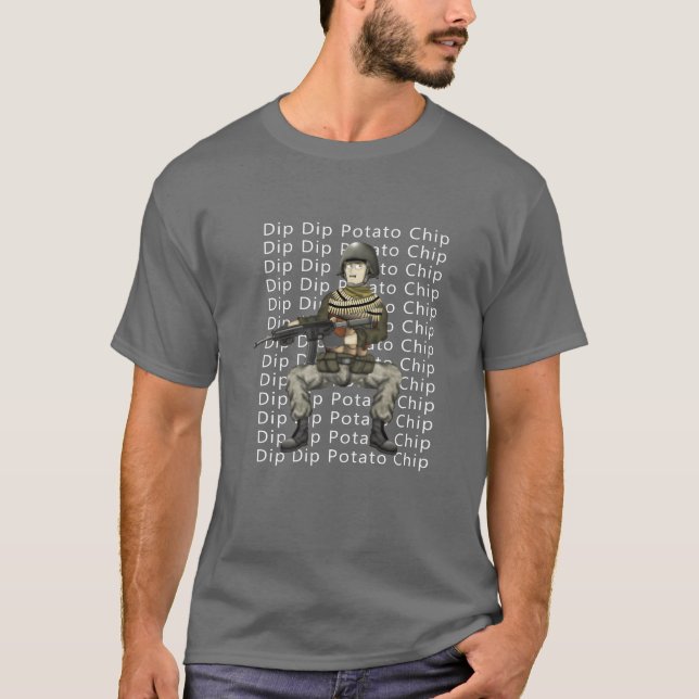 Camiseta Dip Dip Potato Chip Hank Jed Retro (Frente)