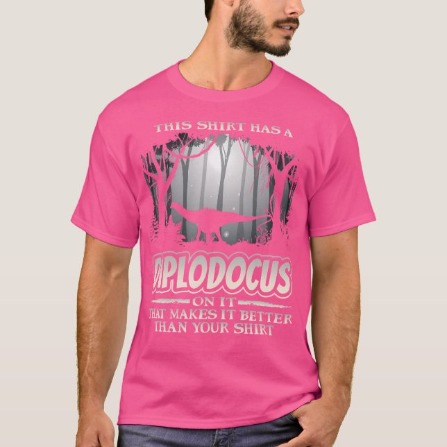 Camiseta Diplodocus Dinossaur Funny Sauropod Dino (Frente)