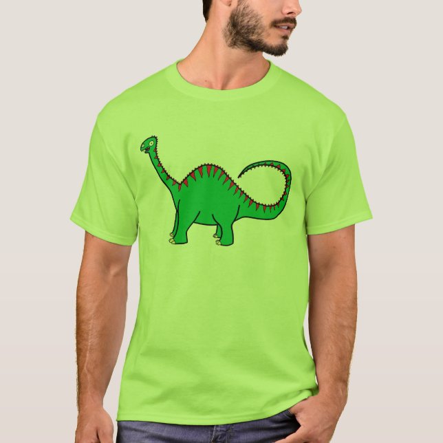 Camiseta Diplodocus verde (Frente)