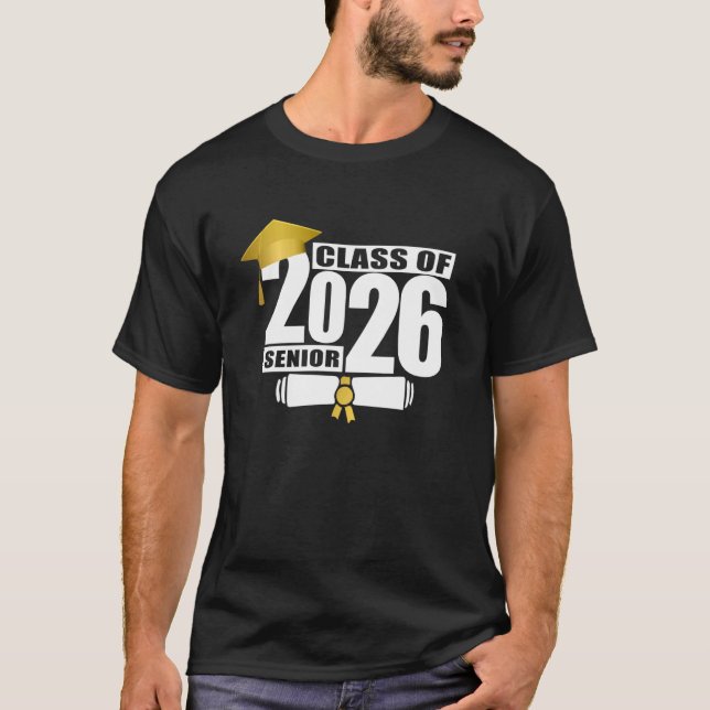 Camiseta Diploma de Certificado de Conclusão da Turma de 20 (Frente)