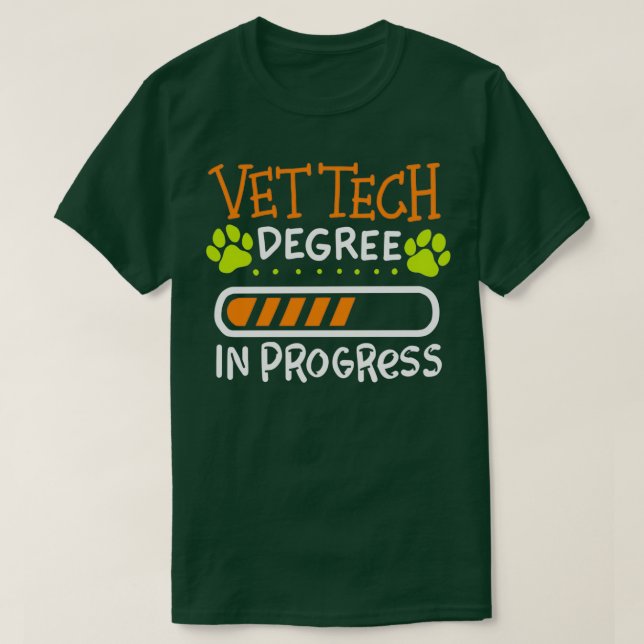 Camiseta Diploma De Tecnologia Vet Em Curso Técnico Veterin (Frente do Design)