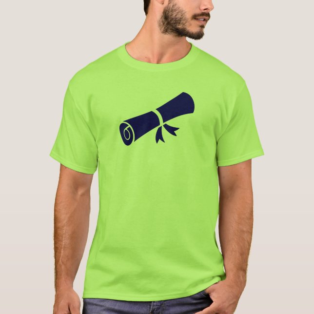 Camiseta Diploma Scroll Icon for Academic Graduation (Frente)