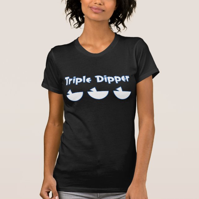 Camiseta Dipper triplo - parte dianteira somente (Frente)