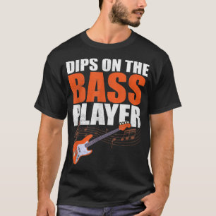 Camiseta Dips No Músico Do Jogador De Violão De Bass