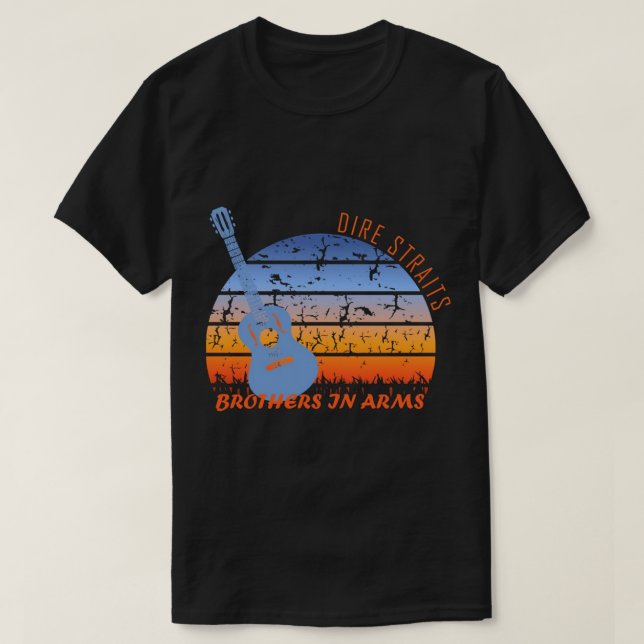 Camiseta DIRE STRAITS - FRÈRES D_ARMES essentiel (Frente do Design)