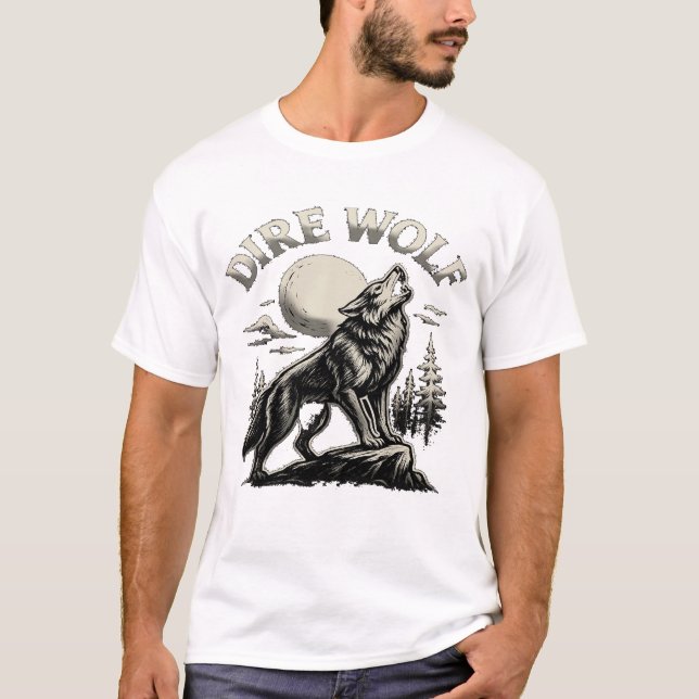 Camiseta Dire Wolf - Bold Wild Nature (Frente)