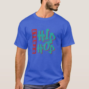 Camiseta Direção de Música Hip Hop de Rua Família Grafite R