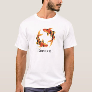 Camiseta Direção – Koi Atemporal Símbolo de Clareza, Cresci