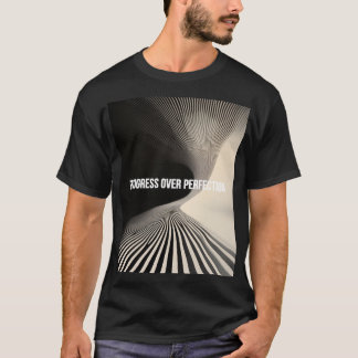 Camiseta Direção Um progresso minimalista sobre a perfeição