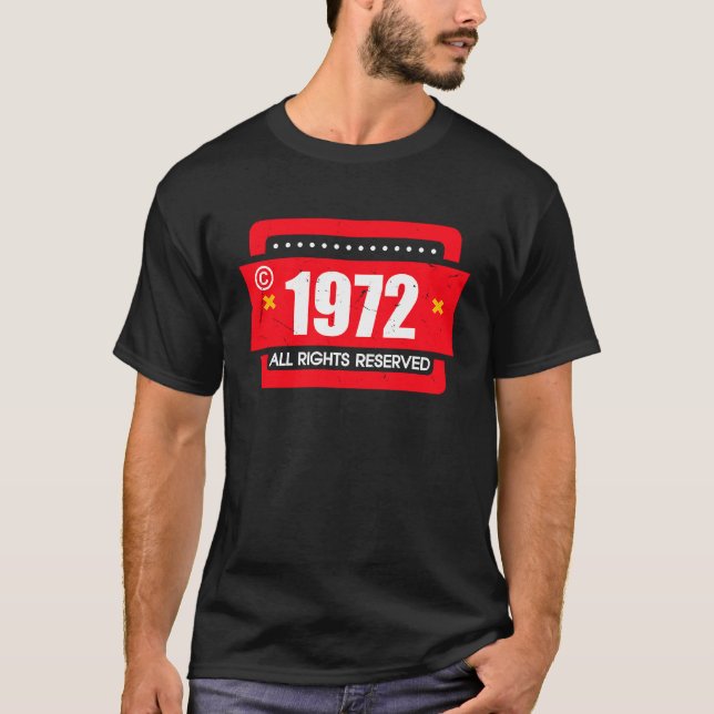 Camiseta direito 1972 Reserva de Todos os Direitos (Frente)