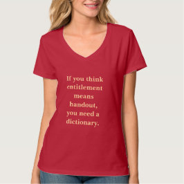 Camiseta Direito Adquirido Não é Esmola