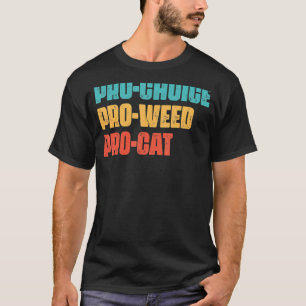 Camiseta Direito das Mulheres Pró-Weed Pró-Gato Direito Rep