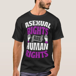 Camiseta Direitos Asexuais São Protesto de Direitos Humanos