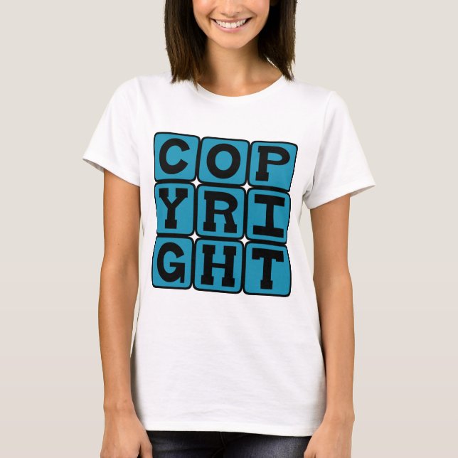 Camiseta Direitos Autorais, Direitos Exclusivos (Frente)