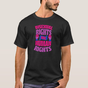 Camiseta Direitos Bissexuais São Direitos Humanos Marcha de