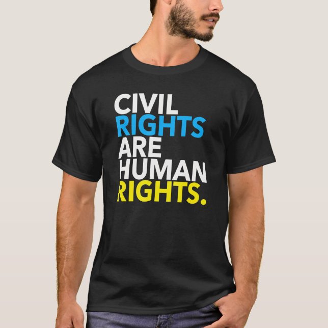 Camiseta Direitos Civis São Direitos Humanos 3.0 (Frente)
