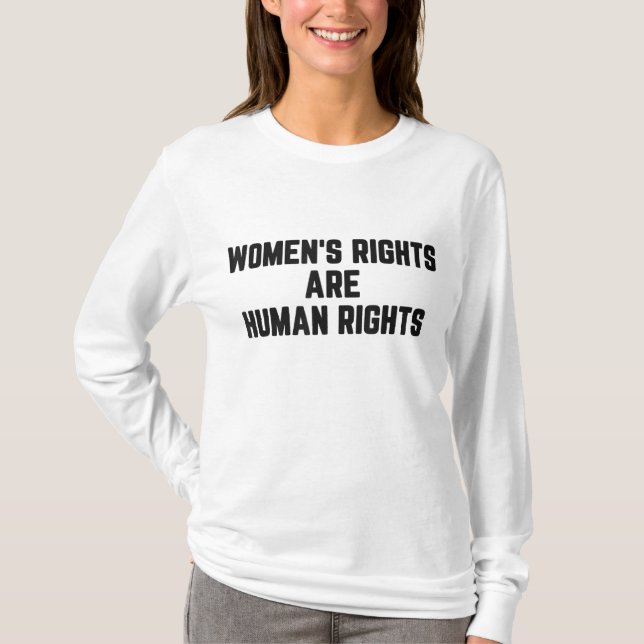 Camiseta Direitos da Mulher são Direitos Humanos (Frente)