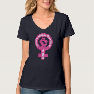 Camiseta Direitos da Mulher são uma escolha favorável aos d