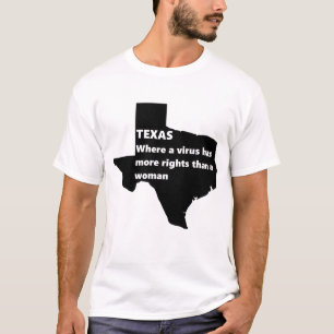 Camiseta direitos das mulheres no texas