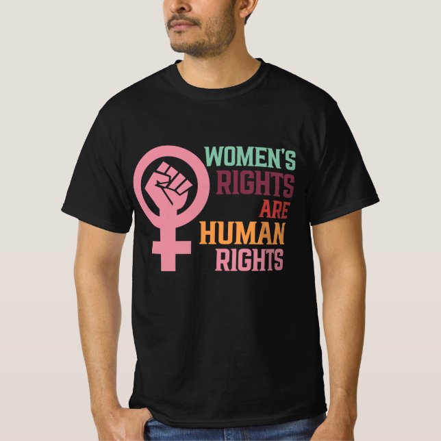 Camiseta Direitos das mulheres são direitos humanos (Frente)