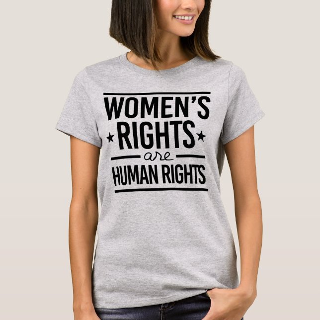 Camiseta Direitos das mulheres são direitos humanos (Frente)