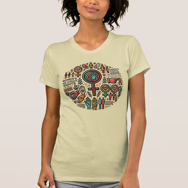 Camiseta Direitos das mulheres são direitos humanos - Bella (Frente)