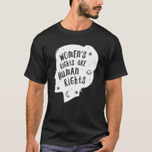 Camiseta Direitos das mulheres são direitos humanos Meu cor